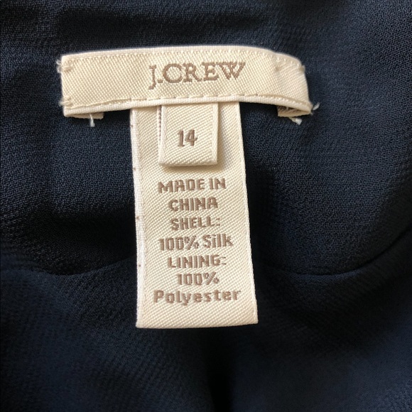 Jcrew Silk Dark Navy Dress - Picture 6 of 8